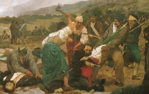Giuseppe Sciuti, Un episodio della spedizione di Carlo Pisacane a Sapri (particolare) - 1890